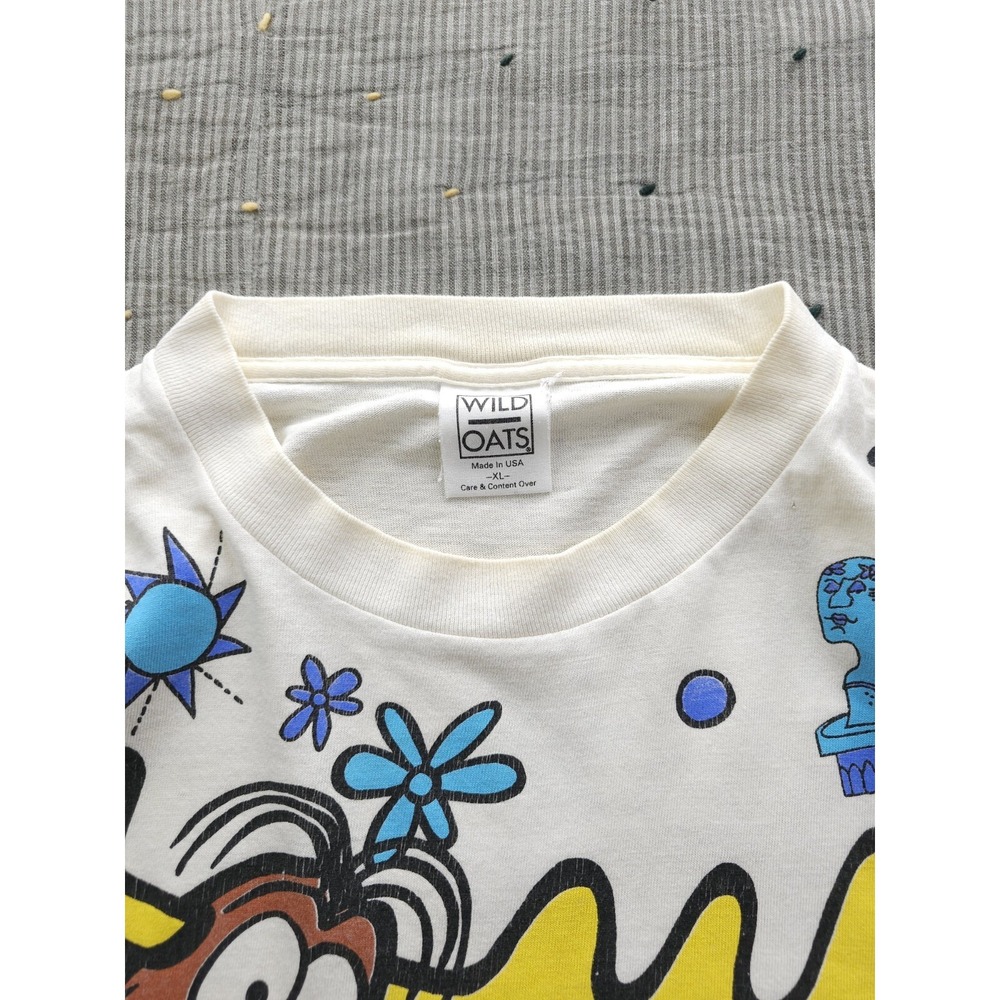 Vintage 1990s Rocky And Bullwinkle And Friends‎ Show AOP T-shirt Wild Oats XL - Picture 7 of 14